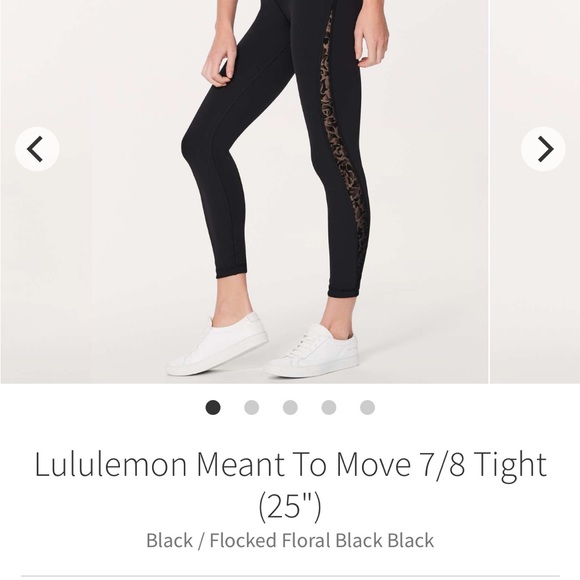 Lululemon Meant to Move Tight - Sz 6 Black - Picture 4 of 4